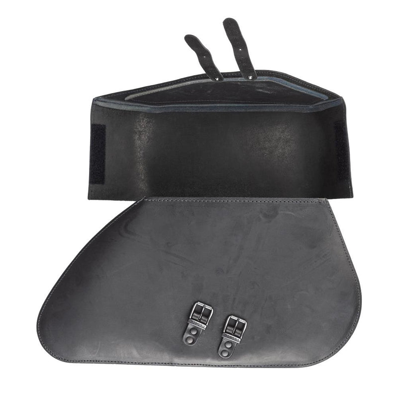 Ledrie Reinforced Rigid Leather 40L Motorcycle Saddlebag Set