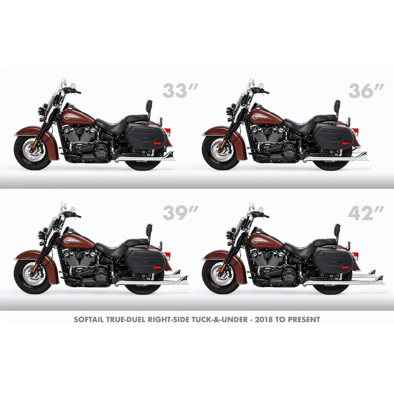 Freedom Performance Sharktail True Duals Exhaust for Harley