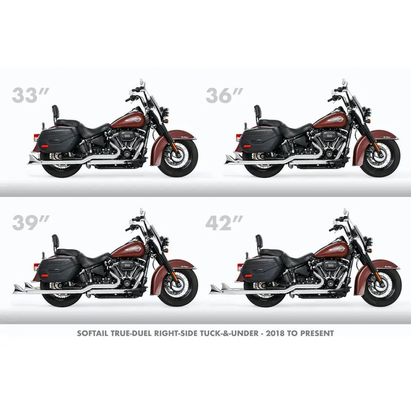 Freedom Performance Sharktail True Duals Exhaust for Harley