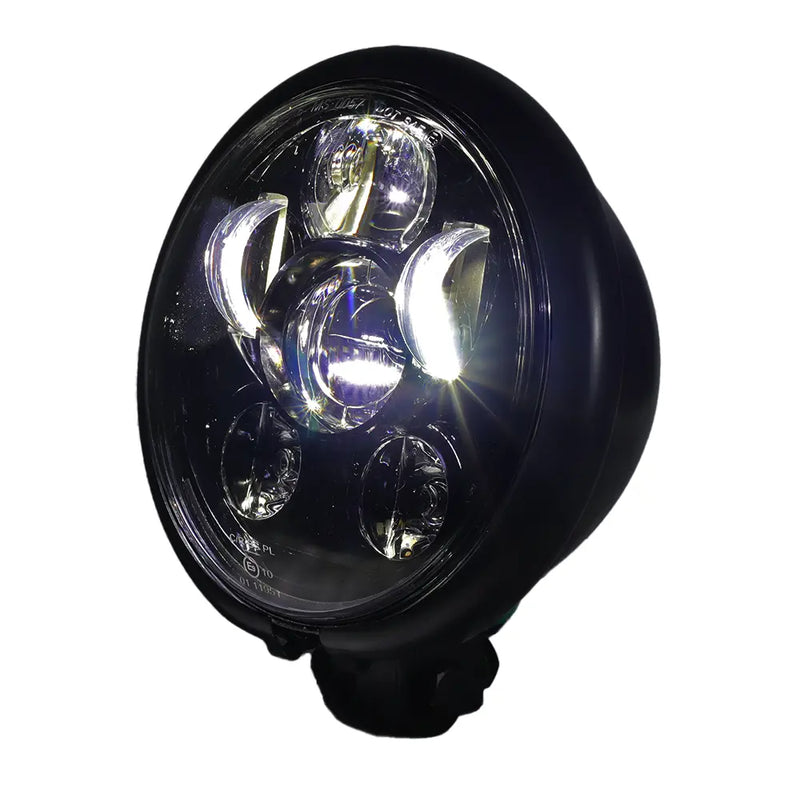 SMP Beam Dark 5.75" Motorcycle LED Headlight Insert