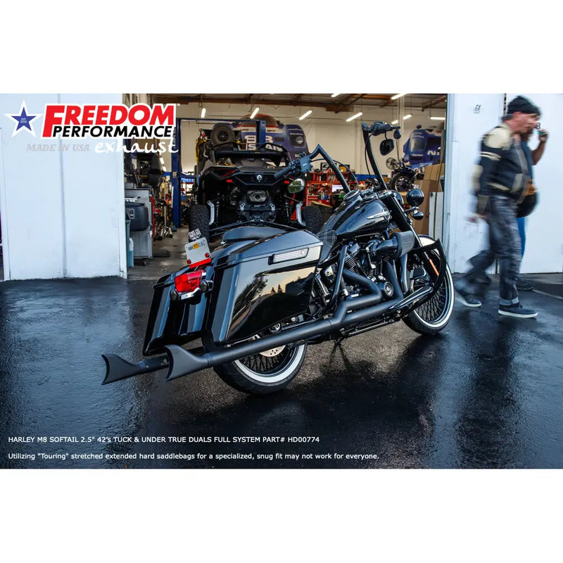 Freedom Performance Sharktail True Duals Exhaust for Harley