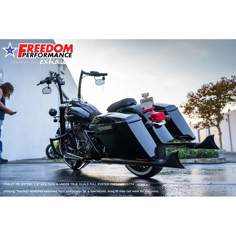 Freedom Performance Sharktail True Duals Exhaust for Harley