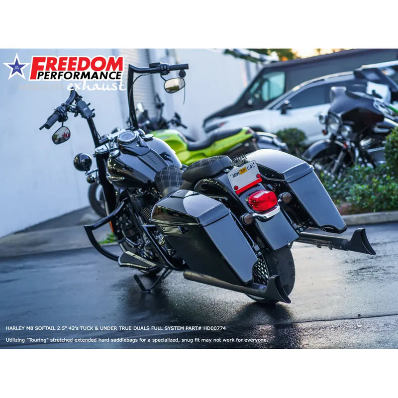 Freedom Performance Sharktail True Duals Exhaust for Harley