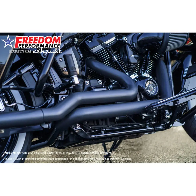 Freedom Performance Sharktail True Duals Exhaust for Harley