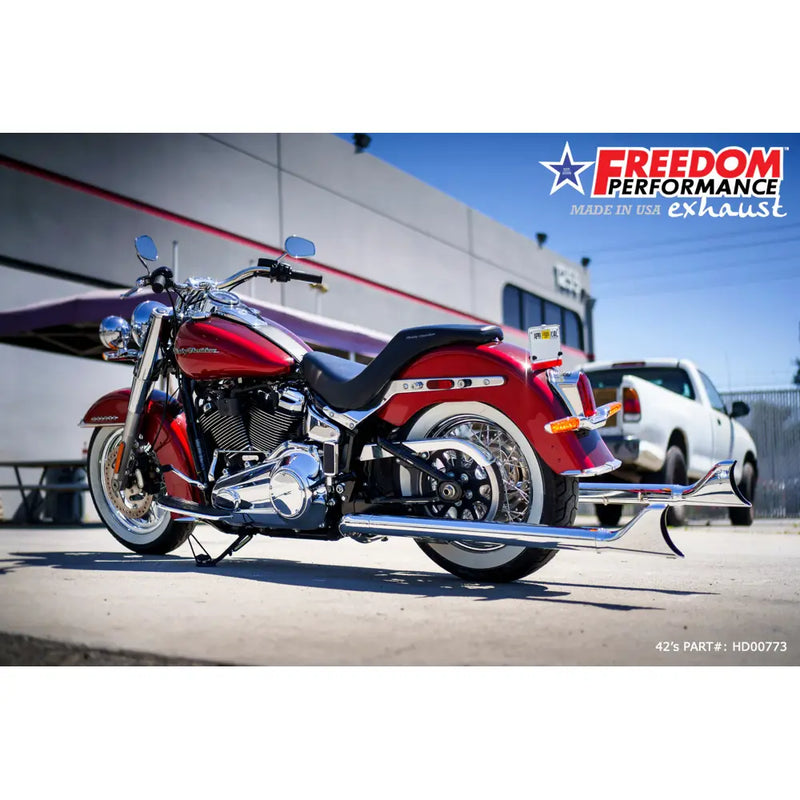 Freedom Performance Sharktail True Duals Exhaust for Harley