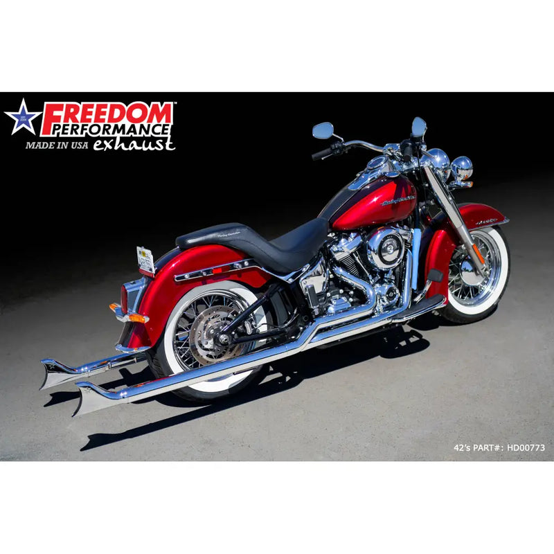 Freedom Performance Sharktail True Duals Exhaust for Harley