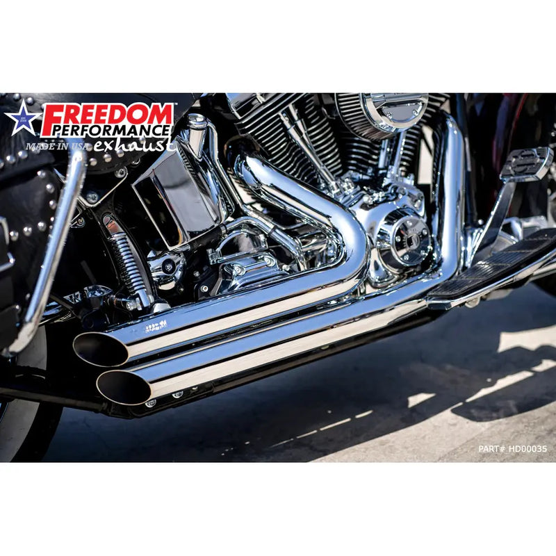 Freedom Performance Amendment Side Slash Exhaust for Harley