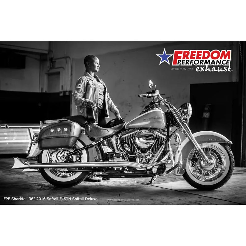 Freedom Performance Sharktail True Duals Exhaust for Harley