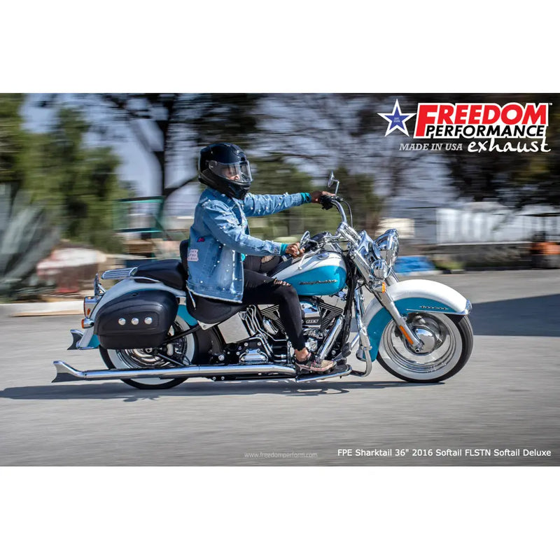 Freedom Performance Sharktail True Duals Exhaust for Harley