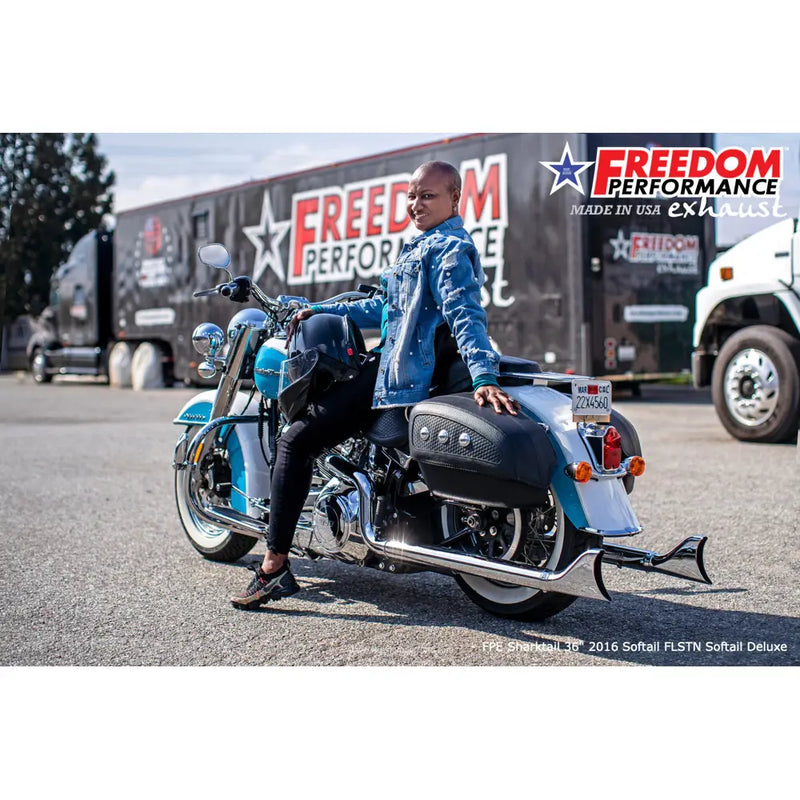 Freedom Performance Sharktail True Duals Exhaust for Harley