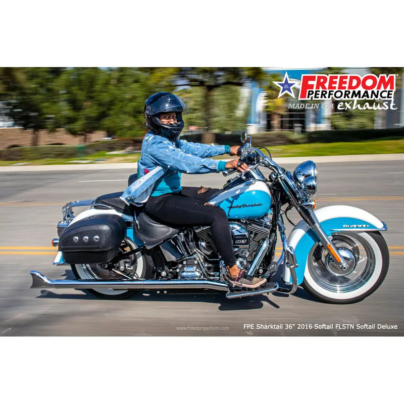 Freedom Performance Sharktail True Duals Exhaust for Harley