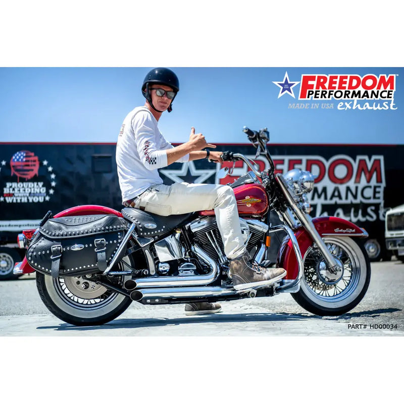 Freedom Performance Thorcat EC Approved Declaration Turn Outs Exhaust for Harley