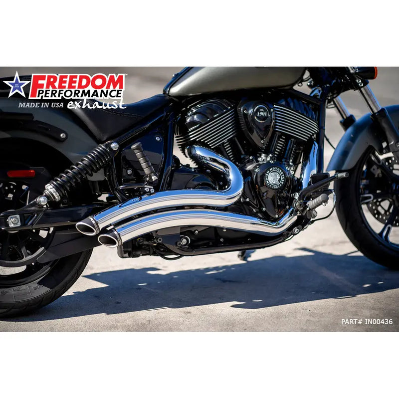 Freedom Performance Sharp Curve Radius Exhaust for Indian