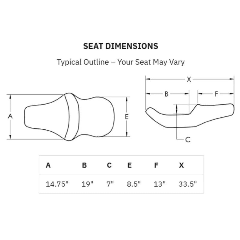 Saddlemen Klockwerks Pro Series Seat for Indian