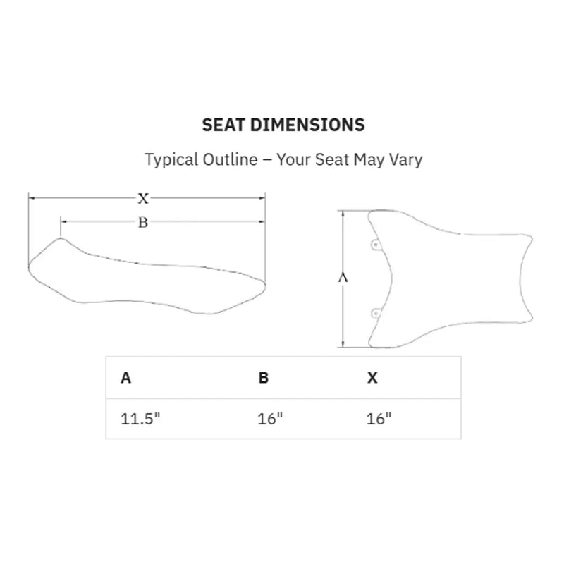 Saddlemen Gel Channel Sport Solo Seat for Honda