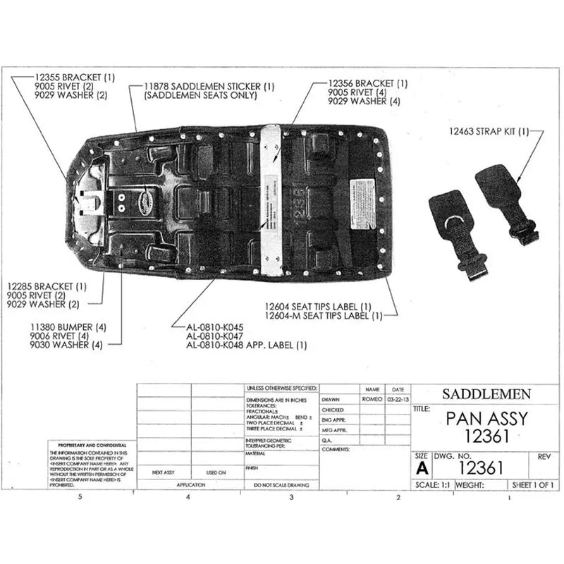 Saddlemen Adventure Tour Seat for Kawasaki