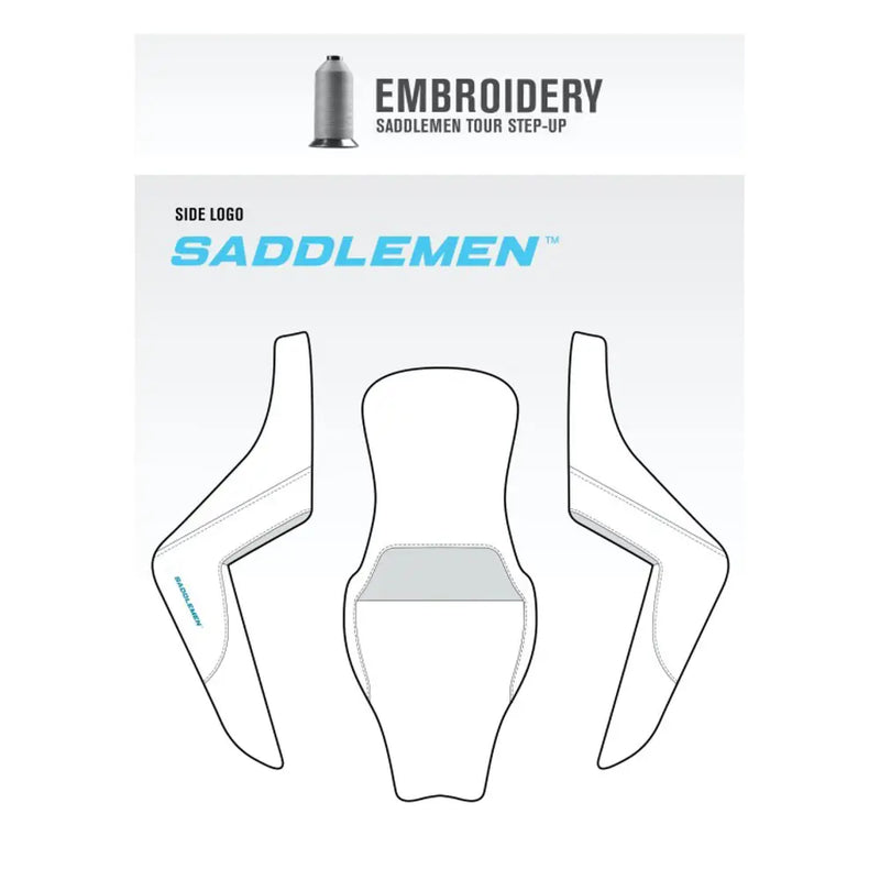 Saddlemen Tour Step-Up Motorcycle Seat for Harley