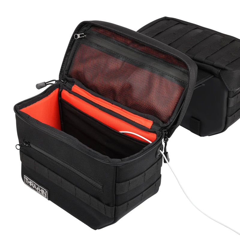 Thrashin Supply Essential 10L Throw-Over Motorcycle Saddlebag Set