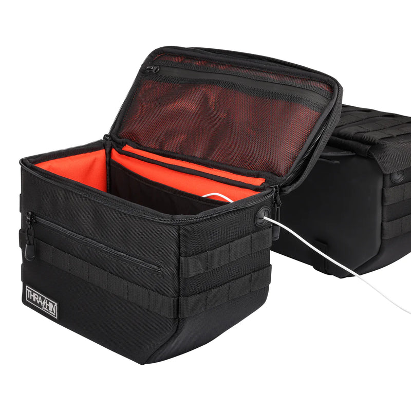 Thrashin Supply Escape 18L Throw-Over Motorcycle Saddlebag Set