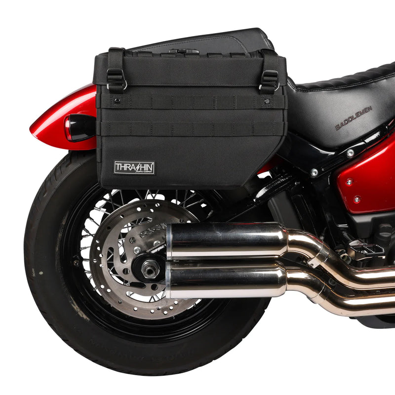 Thrashin Supply Expedition 21L Throw-Over Motorcycle Saddlebag Set