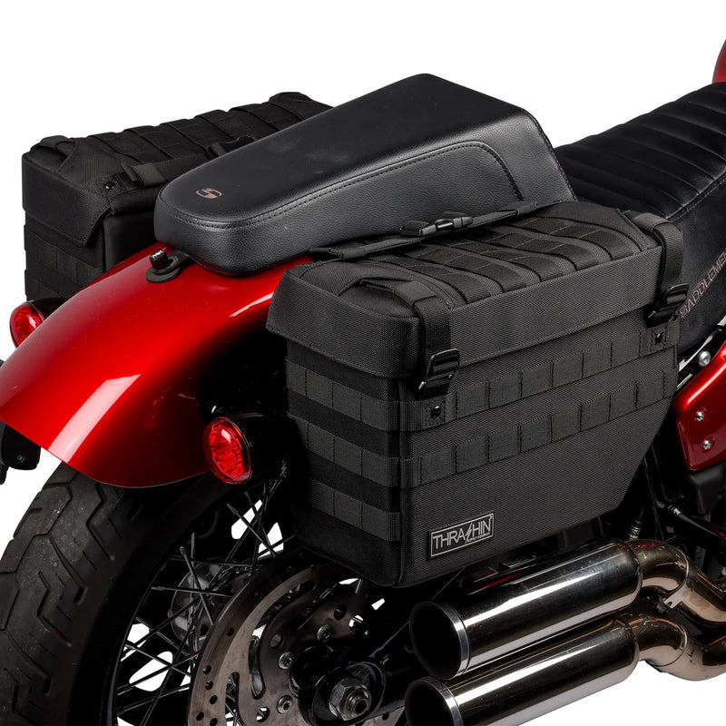 Thrashin Supply Expedition 21L Throw-Over Motorcycle Saddlebag Set