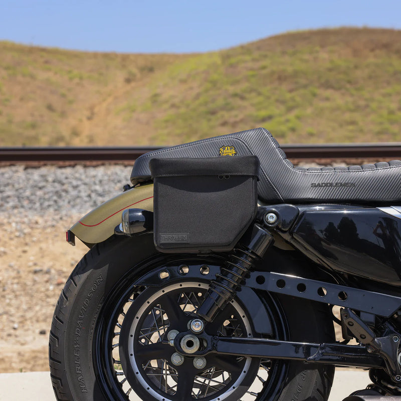 Thrashin Supply Mini Essential 8L Throw-Over Motorcycle Saddlebag Set