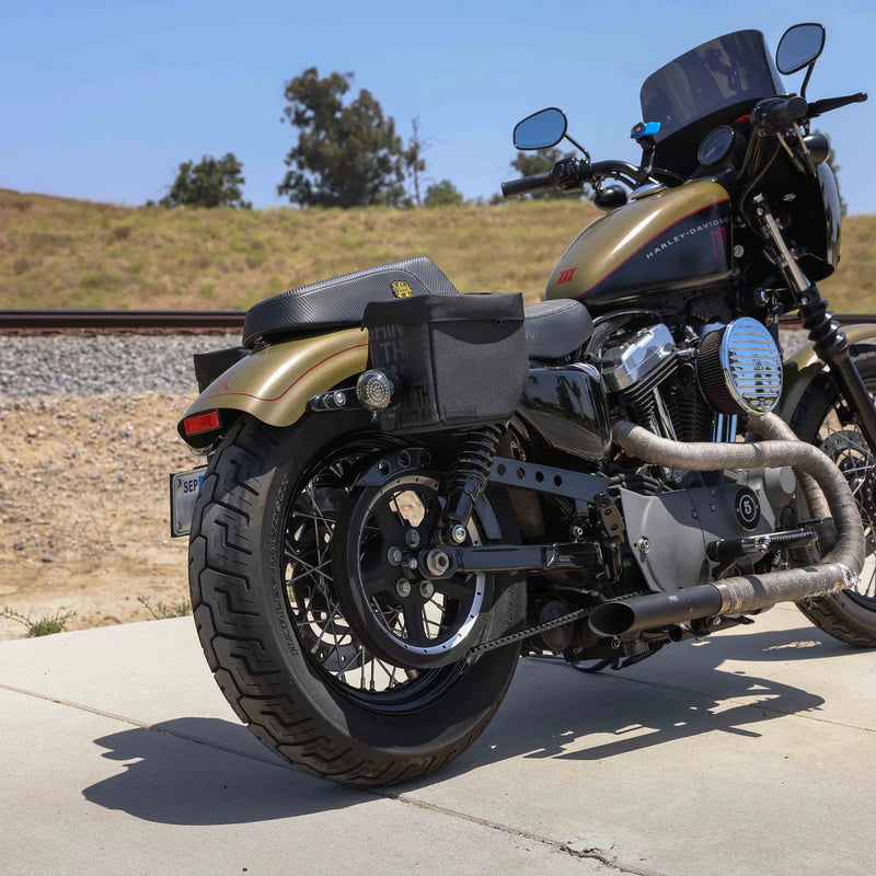 Thrashin Supply Mini Essential 8L Throw-Over Motorcycle Saddlebag Set