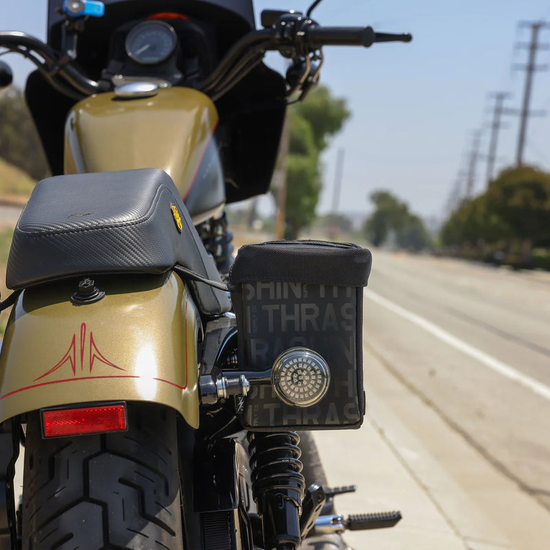 Thrashin Supply Mini Essential 8L Throw-Over Motorcycle Saddlebag Set