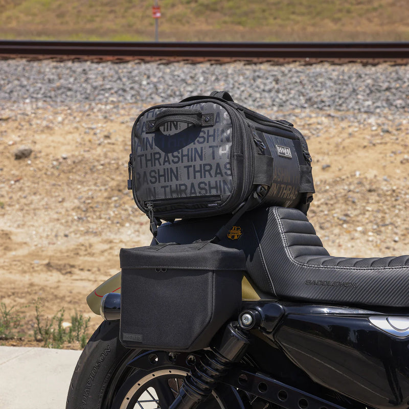 Thrashin Supply Mini Essential 8L Throw-Over Motorcycle Saddlebag Set