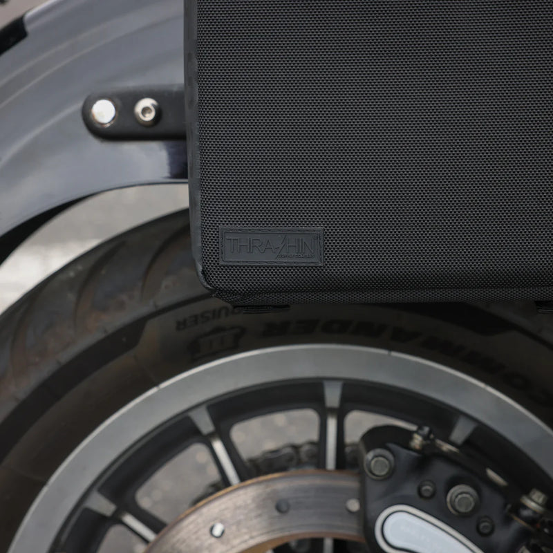 Thrashin Supply Essential Base 10L Throw-Over Motorcycle Saddlebag Set