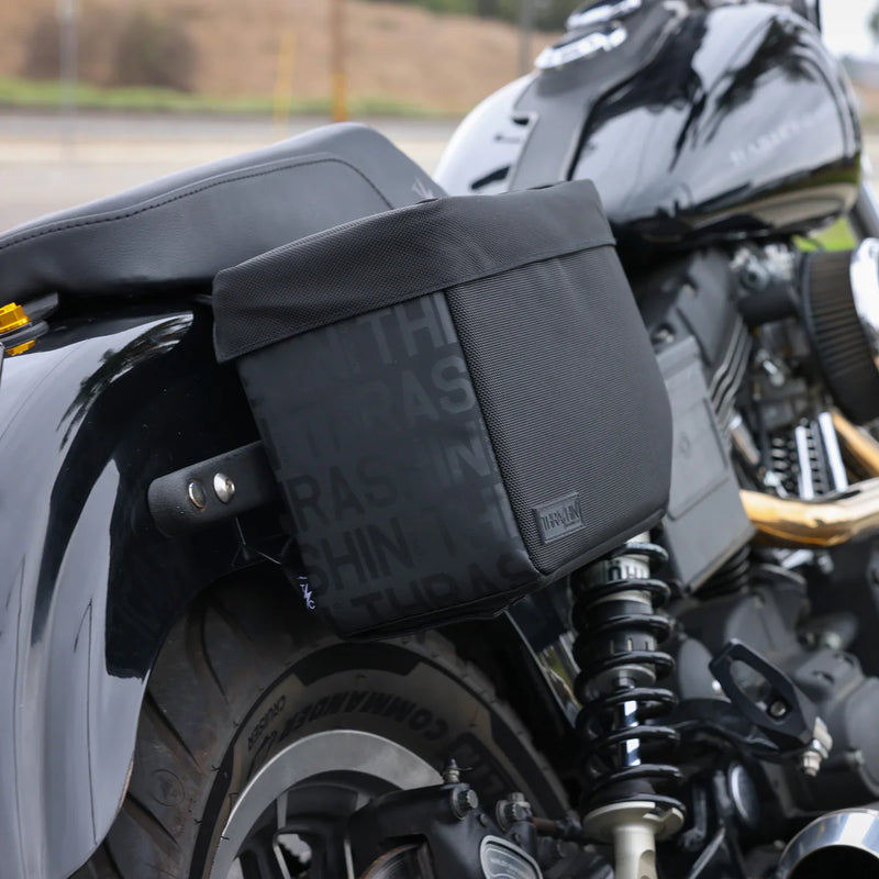 Thrashin Supply Essential Base 10L Throw-Over Motorcycle Saddlebag Set