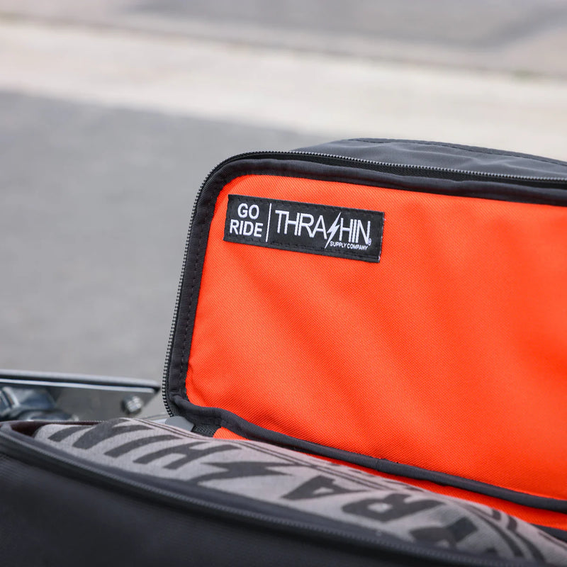 Thrashin Supply Essential Base 10L Throw-Over Motorcycle Saddlebag Set