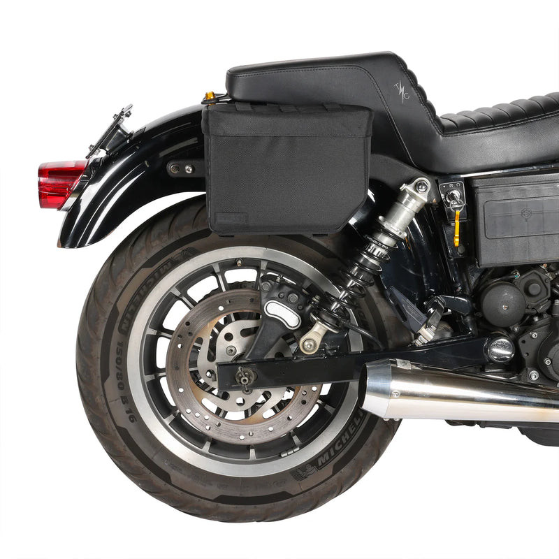 Thrashin Supply Essential Base 10L Throw-Over Motorcycle Saddlebag Set