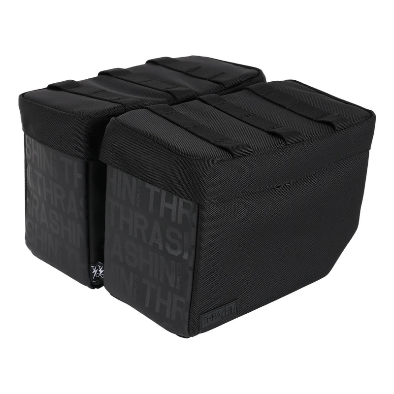 Thrashin Supply Essential Base 10L Throw-Over Motorcycle Saddlebag Set