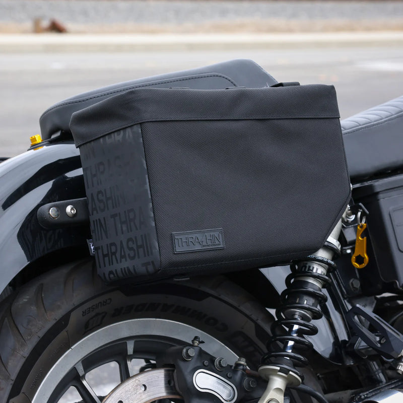 Thrashin Supply Escape Base 18L Throw-Over Motorcycle Saddlebag Set