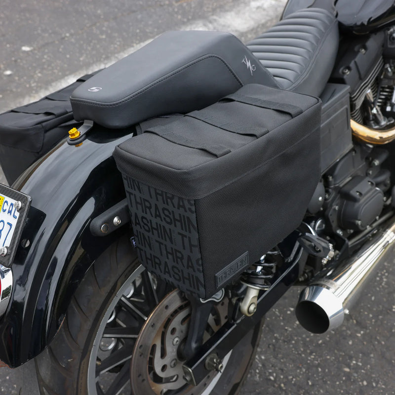 Thrashin Supply Escape Base 18L Throw-Over Motorcycle Saddlebag Set