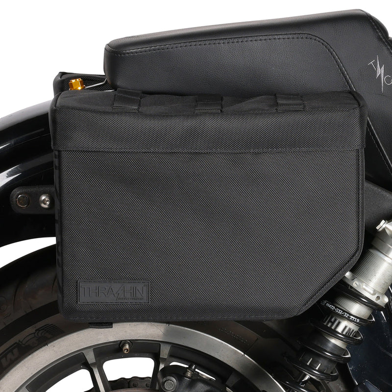 Thrashin Supply Escape Base 18L Throw-Over Motorcycle Saddlebag Set