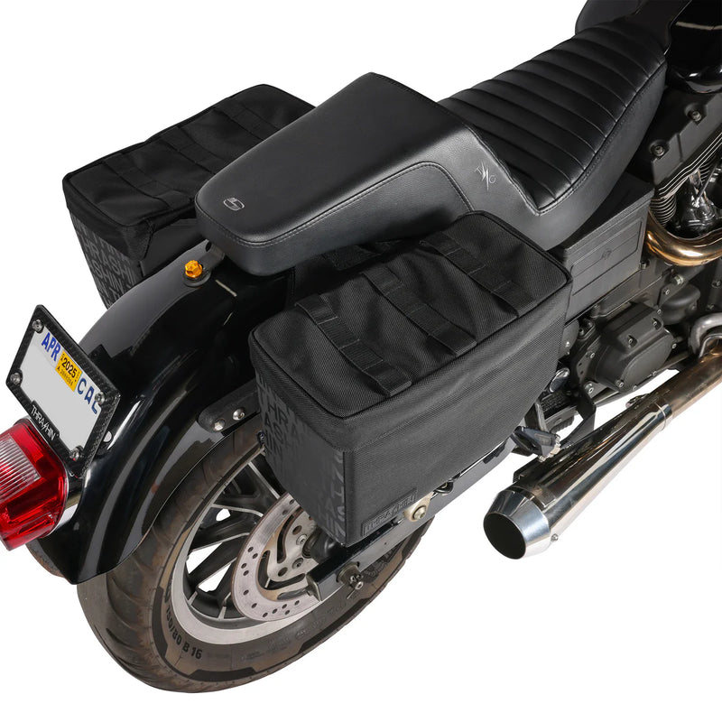Thrashin Supply Escape Base 18L Throw-Over Motorcycle Saddlebag Set