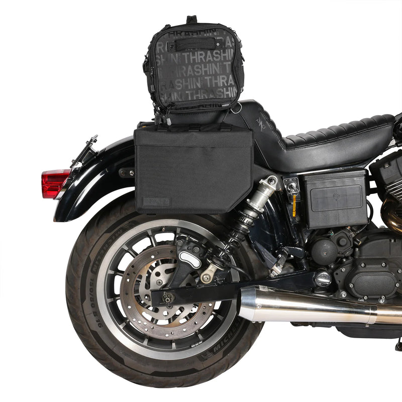 Thrashin Supply Escape Base 18L Throw-Over Motorcycle Saddlebag Set