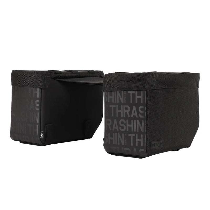 Thrashin Supply Escape Base 18L Throw-Over Motorcycle Saddlebag Set