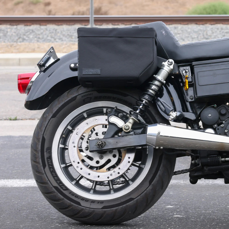 Thrashin Supply Escape Base 18L Throw-Over Motorcycle Saddlebag Set