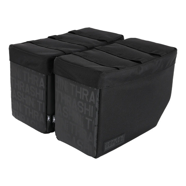 Thrashin Supply Escape Base 18L Throw-Over Motorcycle Saddlebag Set
