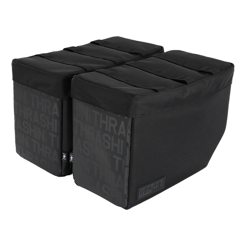 Thrashin Supply Escape Base 18L Throw-Over Motorcycle Saddlebag Set