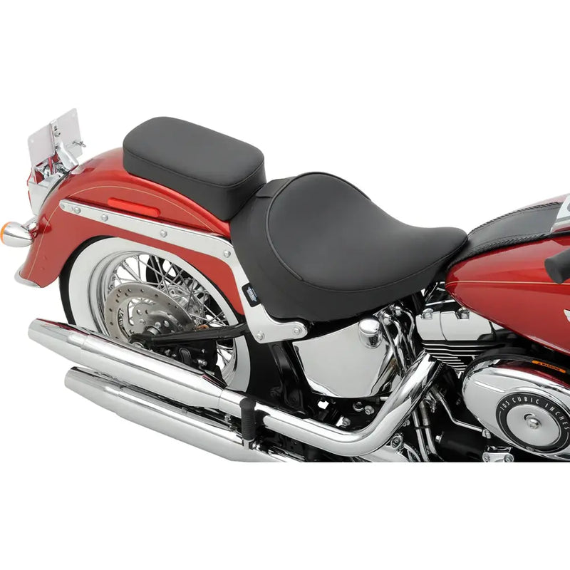 Drag Specialties Backrest Receptible Solo Seat for Harley