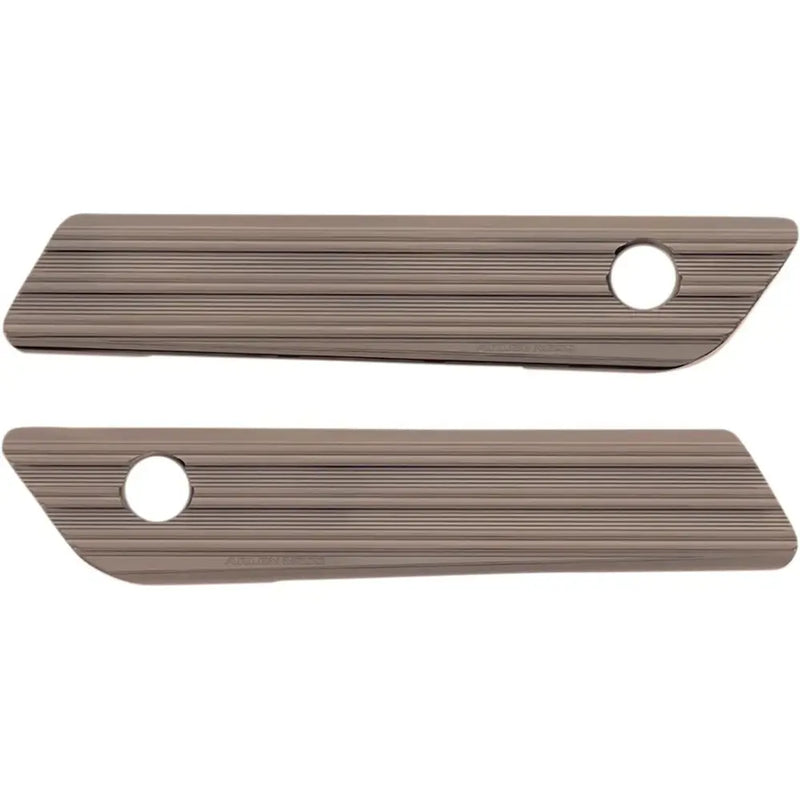 Arlen Ness 10 Gauge Saddlebag Latch Covers for Harley