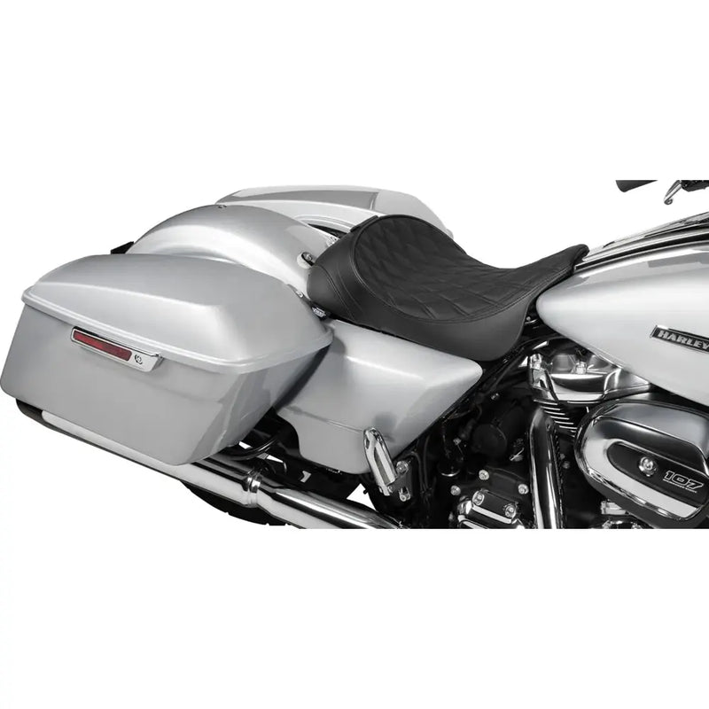 Drag Specialties Backrest Receptible Solo Seat for Harley