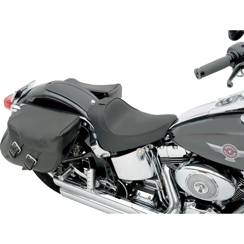 Drag Specialties Backrest Receptible Solo Seat for Harley
