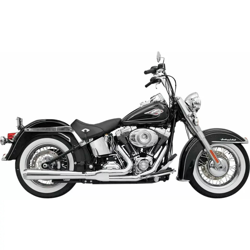 Bassani Road Rage Long Megaphone 2-into-1 Exhaust System for Harley