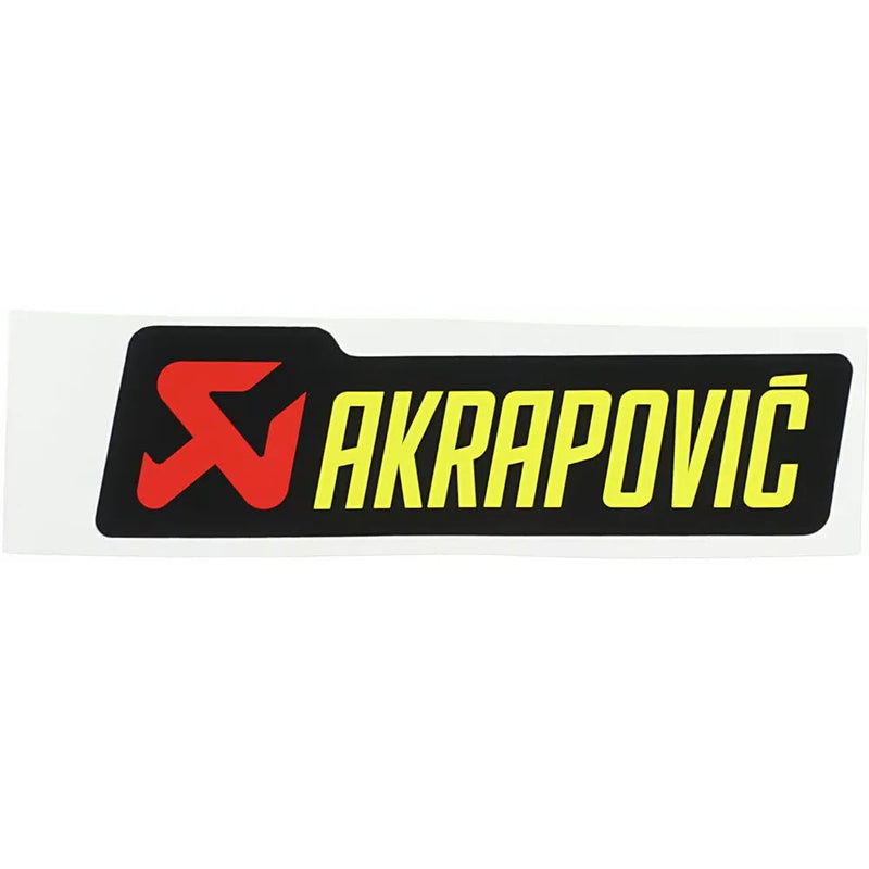 Akrapovic Replacement Muffler / Exhaust Sticker P-HST2AL (150x44mm)