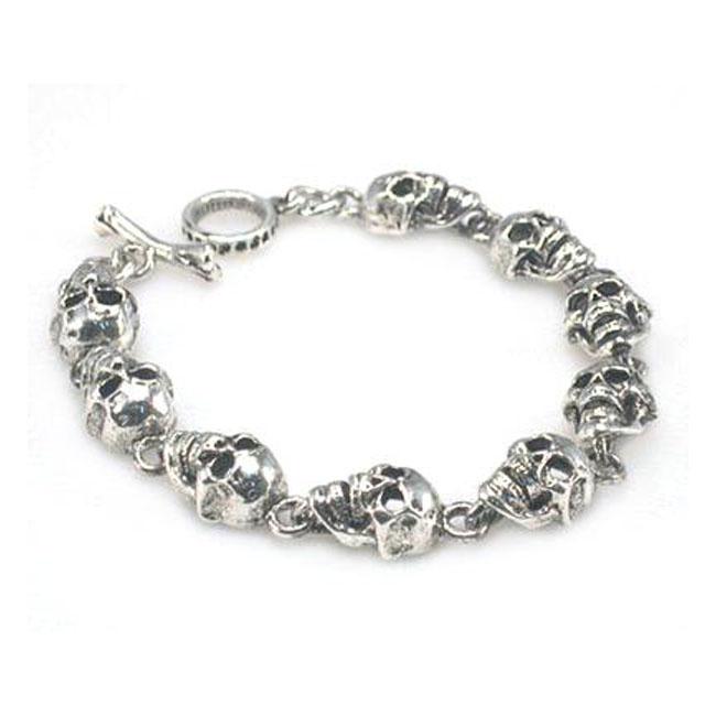 Amigaz Flat Skull Chain Bracelet